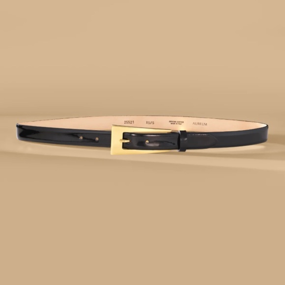 AUREUM Accessories - Black Patent Belt